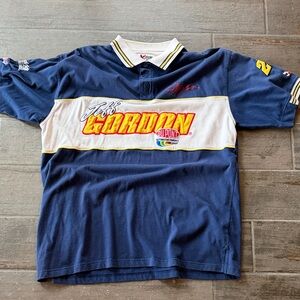 Chase Authentics Navy and Yellow Men's Polo Shirt